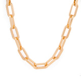 Colar Grunge Elos Largos Dourado - Verão 23
