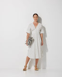 LAFORT - Vestido Lafort Midi Tati Tricoline Off White - Verão 23