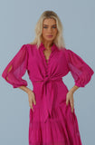 OLIVIA'S 504 - Cropped Nó Azelas Fucsia - Verão 23