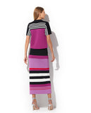 LAFORT - Blusa Manga Curta Lizzie Listrado Active Rosa Glam