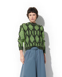 LAFORT - Blusa Manga Longa Betany Verde Golf/preto
