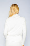 CONFERIR FOTO E PRODUTO! ANSELMI (AMBICIONE) - Blusa de Tricô Gola Alta Detalhe Off-White - Inverno 21