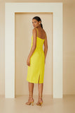 AGILITÀ - Vestido Basic Tweed Amarelo Mykonos - Verão 23