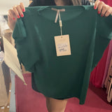 LAFORT - Blusa S/ MG Jocy Verde Amazonia - Inverno 22
